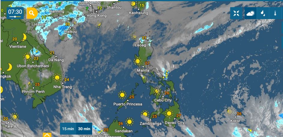 PHILIPPINEN MAGAZIN - WETTER - Die Wettervorhersage für die Philippinen, Montag, den 31. Januar 2022
