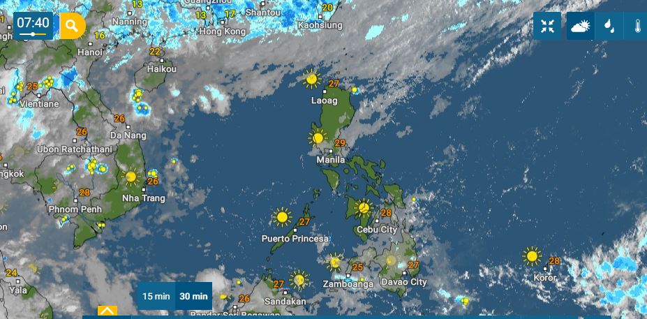 PHILIPPINEN MAGAZIN - WETTER - Die Wettervorhersage für die Philippinen, Donnerstag, den 24. März 2022